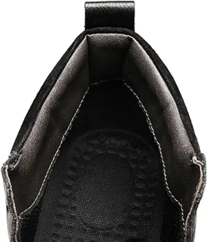 Men's Premium Leather Casual Boots,Mens Fashion Boots,Flat Mid Calf Boots,Chukka Boots,Oxford Boots,Business Casual Boots,Sneakers,Lace Up,Thick Sole,Non-Slip