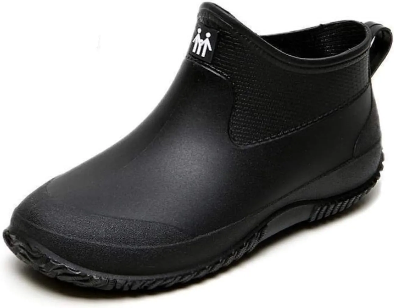 Mens Rain Boots, Ankle Deck Boots Waterproof for Men Anti-Slip Mud Shoes for Garden Outdoor Work Fishing Farming Gardening