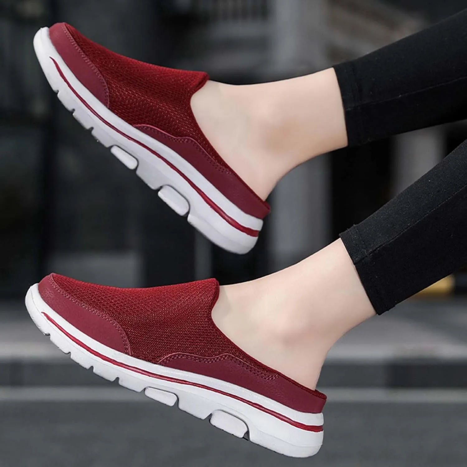 Men's Reathable Stretch Canvas Shoes Lightweight Breathable Walking Shoe Gym Tennis Business Formal Dress Shoes