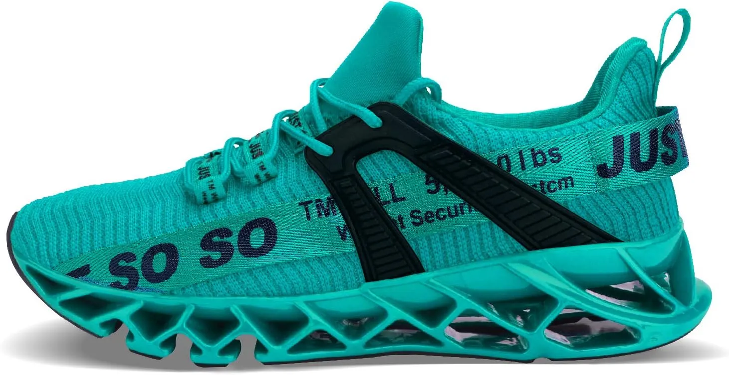 Mens Running Shoes Walking Non Slip Blade Type Sneakers