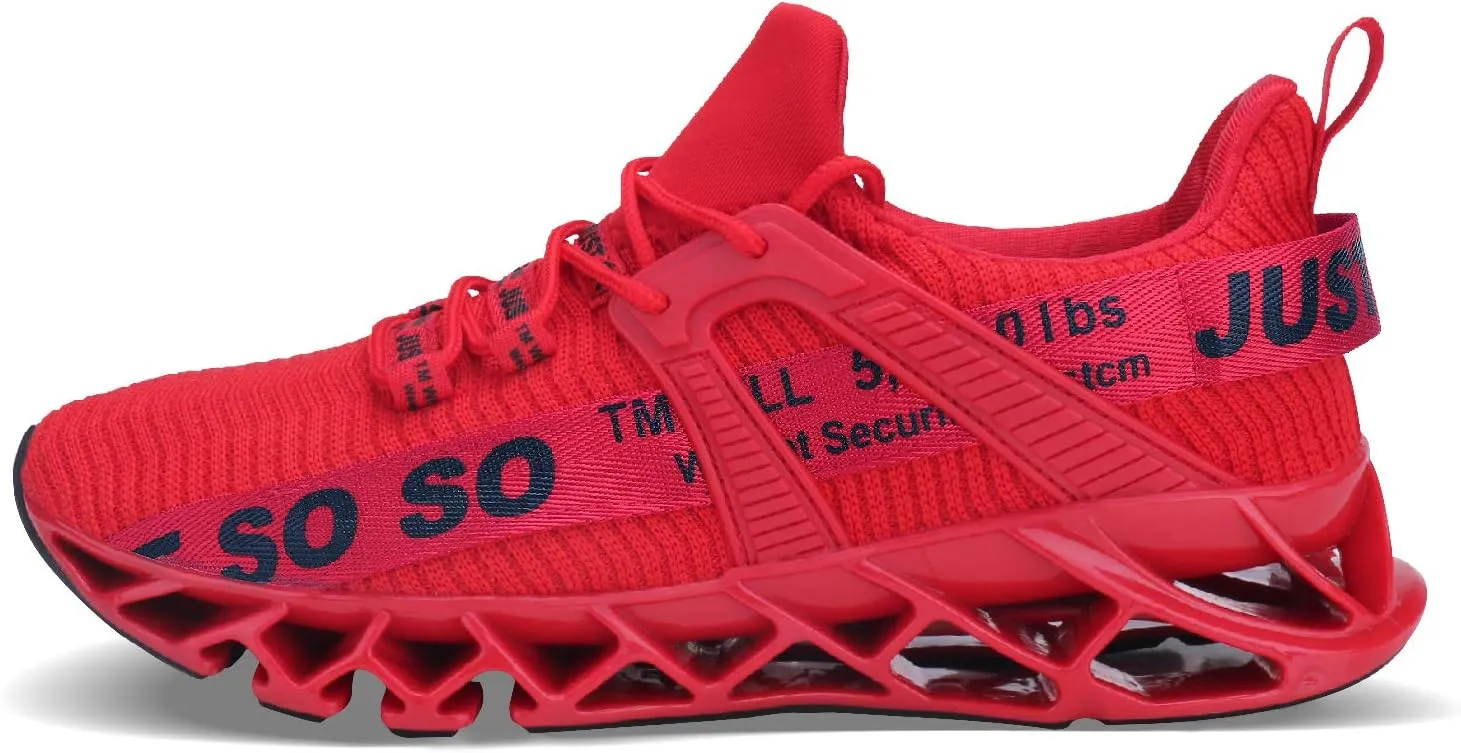 Mens Running Shoes Walking Non Slip Blade Type Sneakers