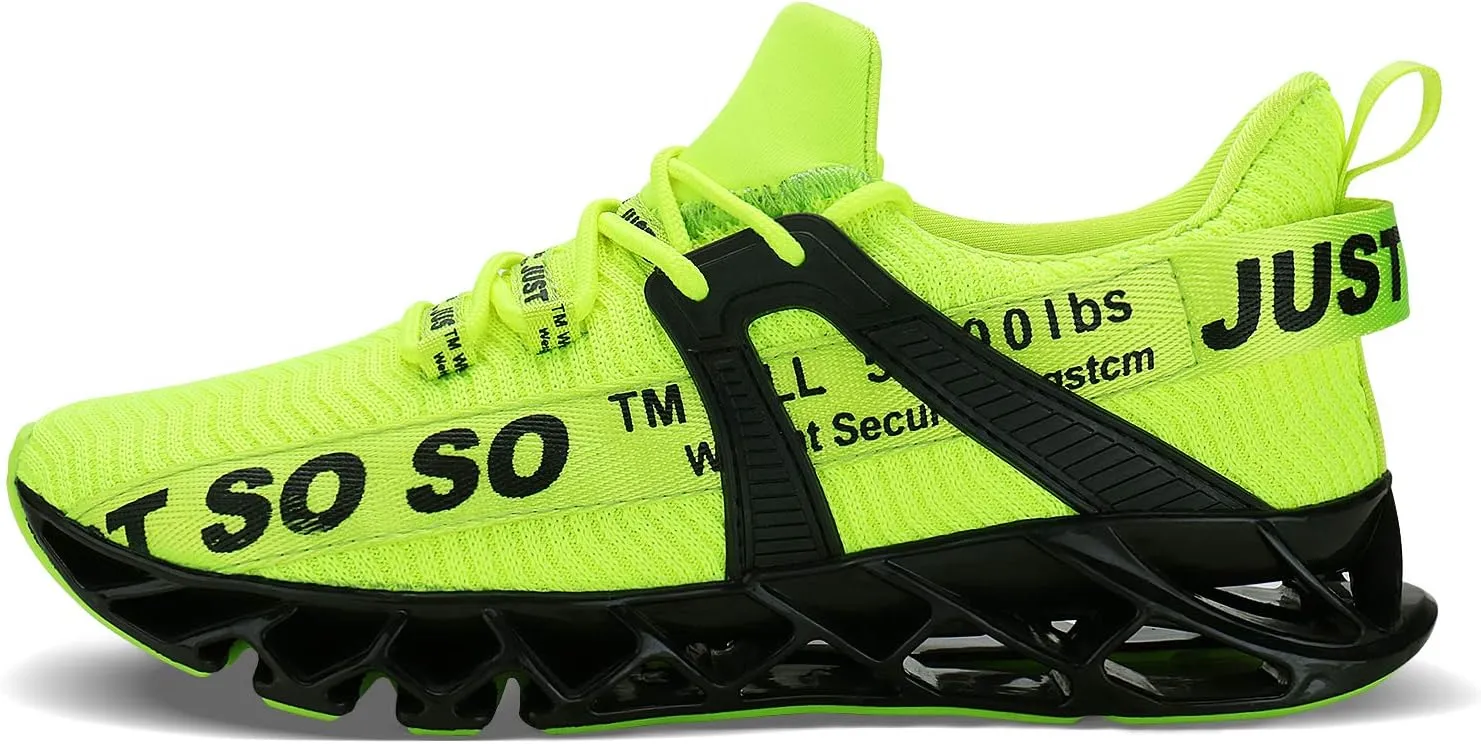 Mens Running Shoes Walking Non Slip Blade Type Sneakers