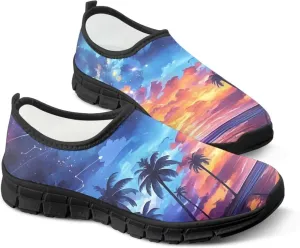 Men's Slip On Casual Shoes Lightweight Fashion Loafers Breathable Mesh Leisure Walking Shoes Non Slip Sneakers US Size 5-14