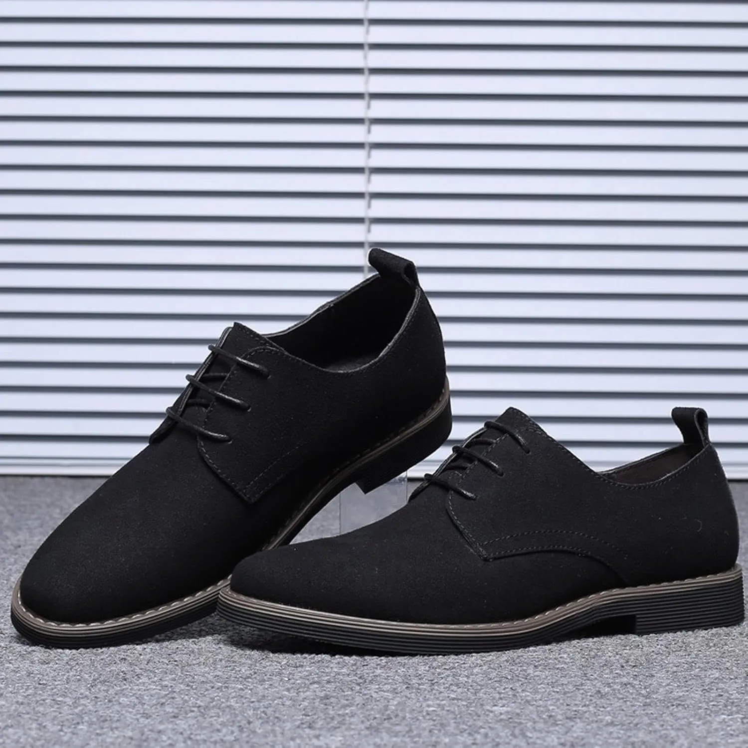Men's Slip-On Loafer Shoes Fashion Office Dress Shoe Lace up Soft Lightweight Workout Hiking Footwear Orthopedic Flats