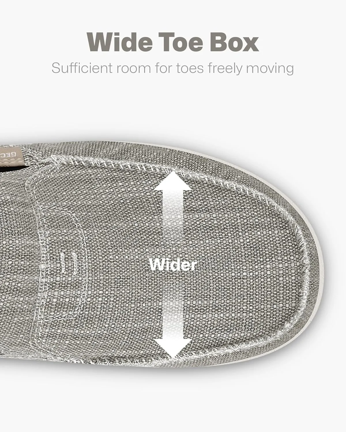 Mens Slip On Shoes, Canvas Loafers with Arch Support, Orthopedic Casual Sneakers for Plantar Fasciitis, Indoor & Outdoor Walking Slippers Shoes for Pain Relief