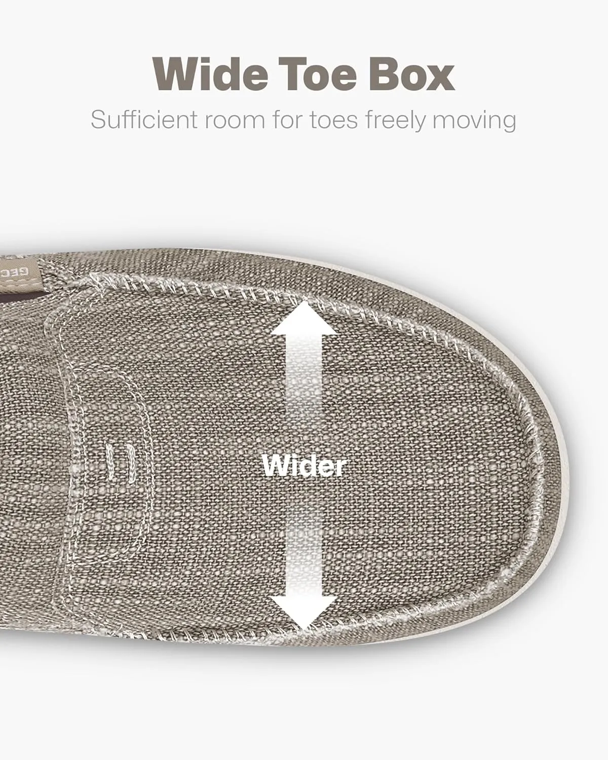 Mens Slip On Shoes, Canvas Loafers with Arch Support, Orthopedic Casual Sneakers for Plantar Fasciitis, Indoor & Outdoor Walking Slippers Shoes for Pain Relief