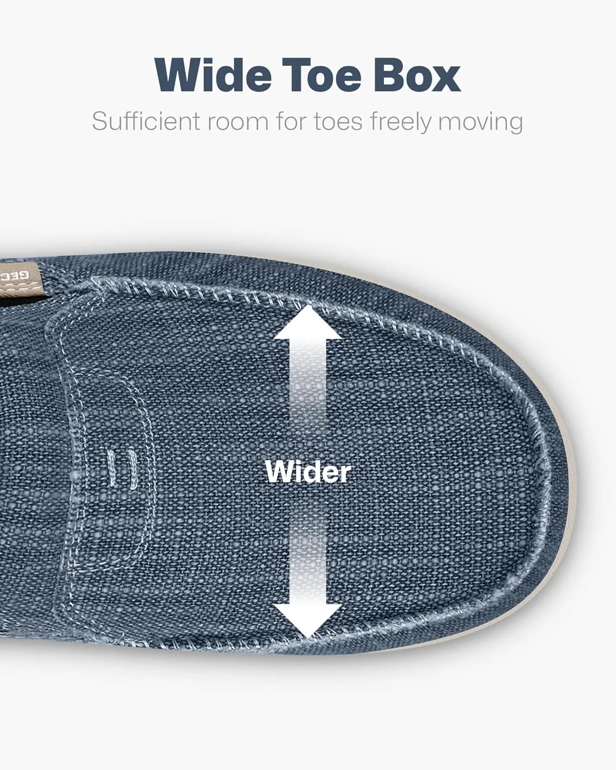 Mens Slip On Shoes, Canvas Loafers with Arch Support, Orthopedic Casual Sneakers for Plantar Fasciitis, Indoor & Outdoor Walking Slippers Shoes for Pain Relief