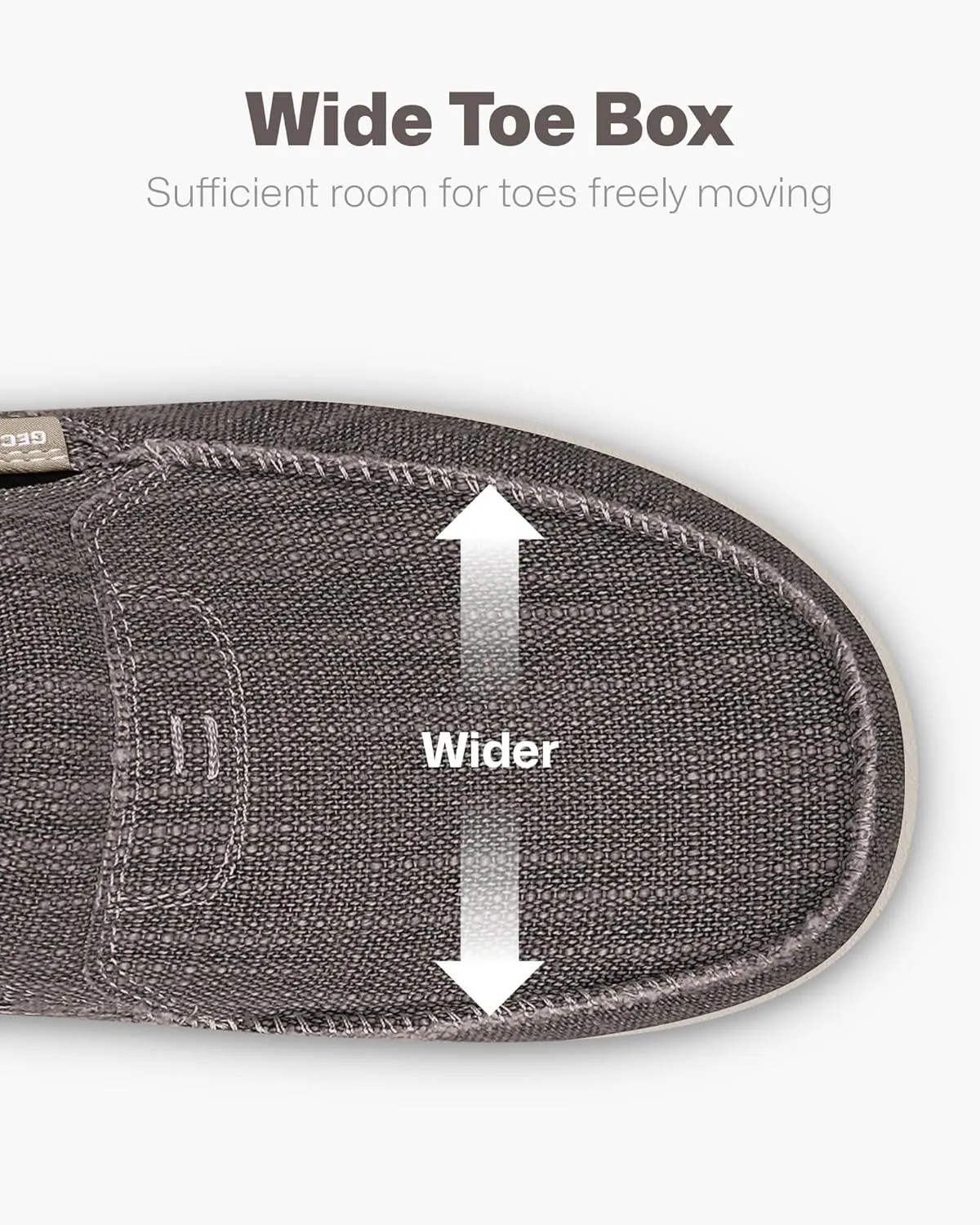 Mens Slip On Shoes, Canvas Loafers with Arch Support, Orthopedic Casual Sneakers for Plantar Fasciitis, Indoor & Outdoor Walking Slippers Shoes for Pain Relief