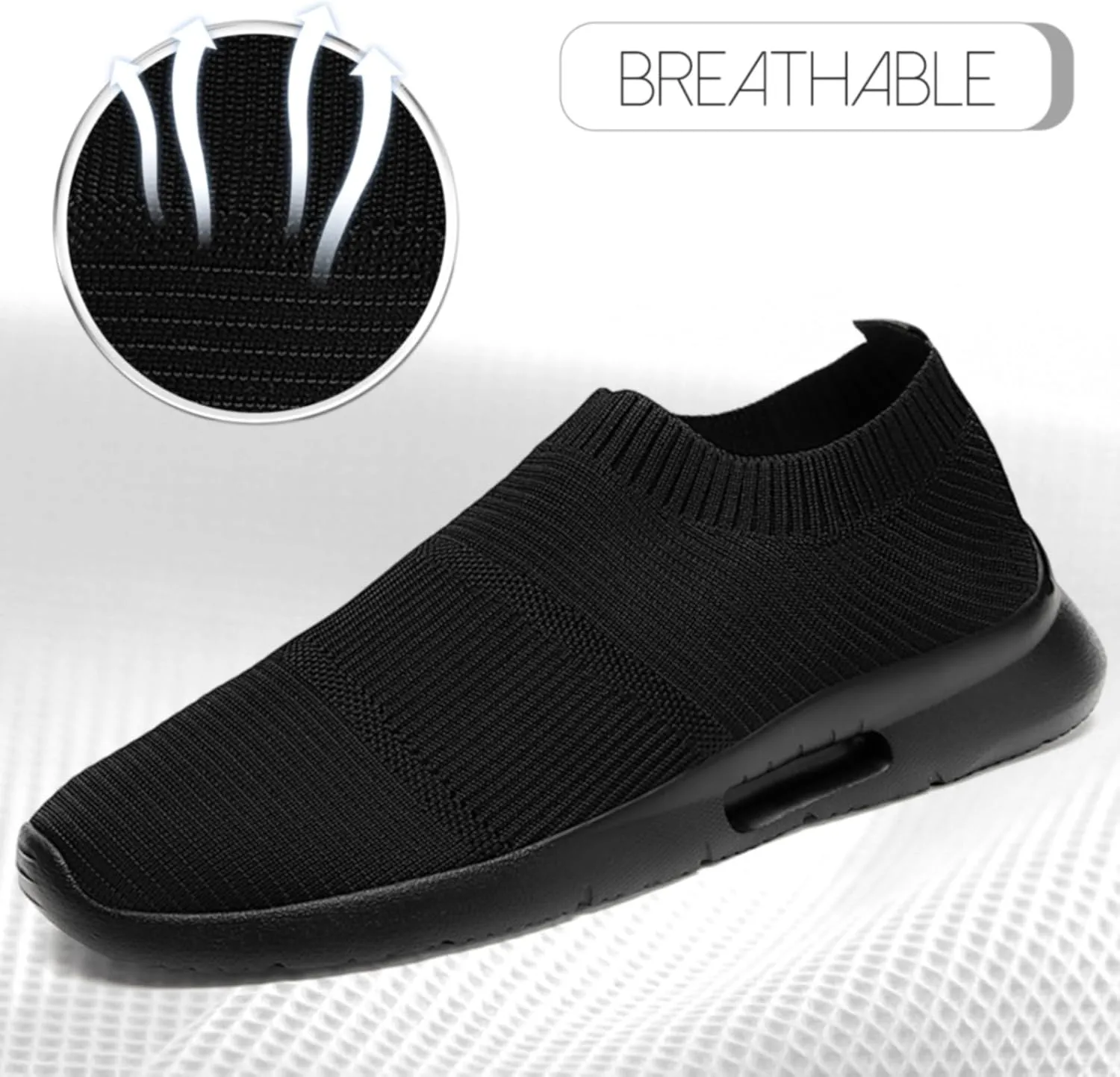 Mens Slip on Shoes Tennis Sports Sneakers Lightweight Casual Dress Summer Beach Slippers