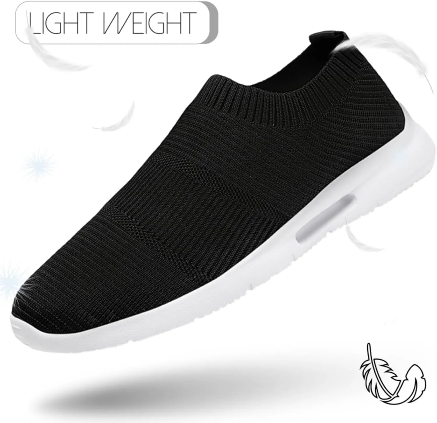 Mens Slip on Shoes Tennis Sports Sneakers Lightweight Casual Dress Summer Beach Slippers