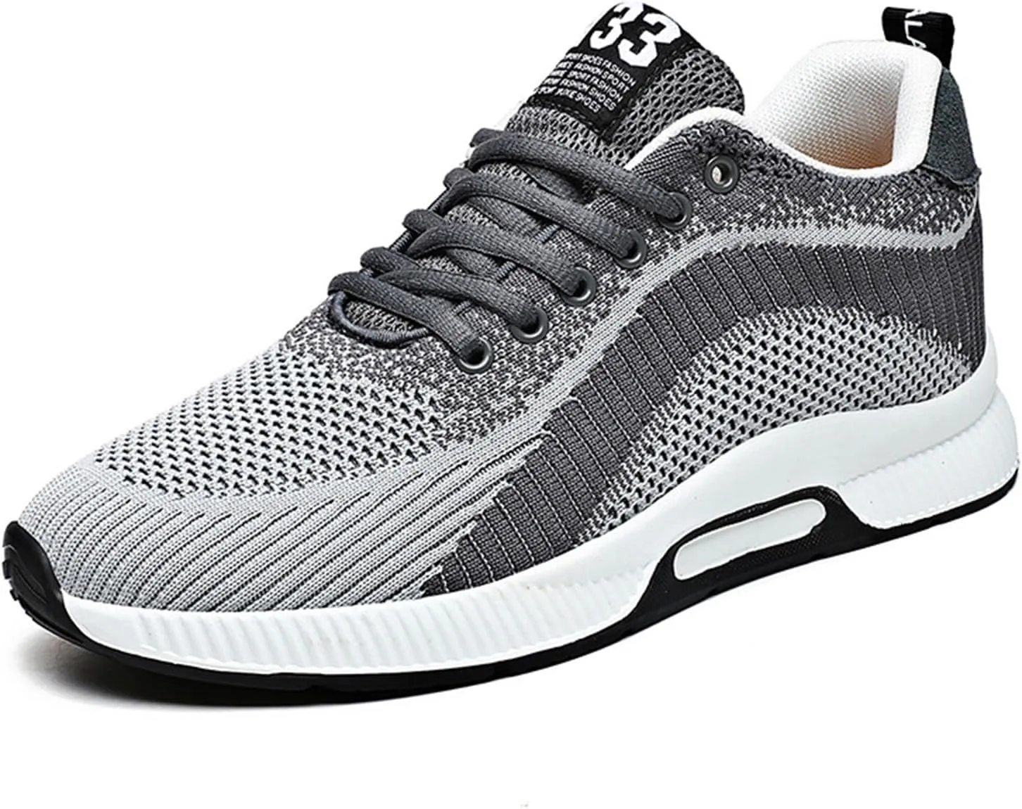 Mens Slip On Sneakers Non Slip Walking Shoes Lightweight Athletic Shoes Casual Running Shoe Increase Height 6/8/10CM