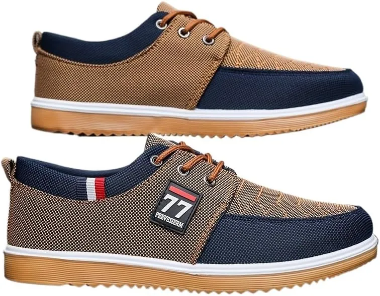 Men's Stylish Canvas Sneakers - Breathable, Durable, Anti-Skid - Perfect for Everyday Outdoor Wear, Spring/Fall