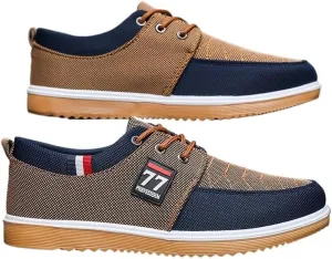 Men's Stylish Canvas Sneakers - Breathable, Durable, Anti-Skid - Perfect for Everyday Outdoor Wear, Spring/Fall