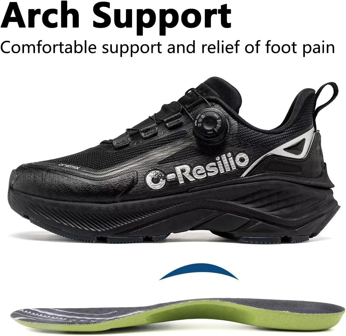 Mens Waterproof Hiking Shoes Quick Laces Outdoors Walking Trekking Camping Tennis Sneakers