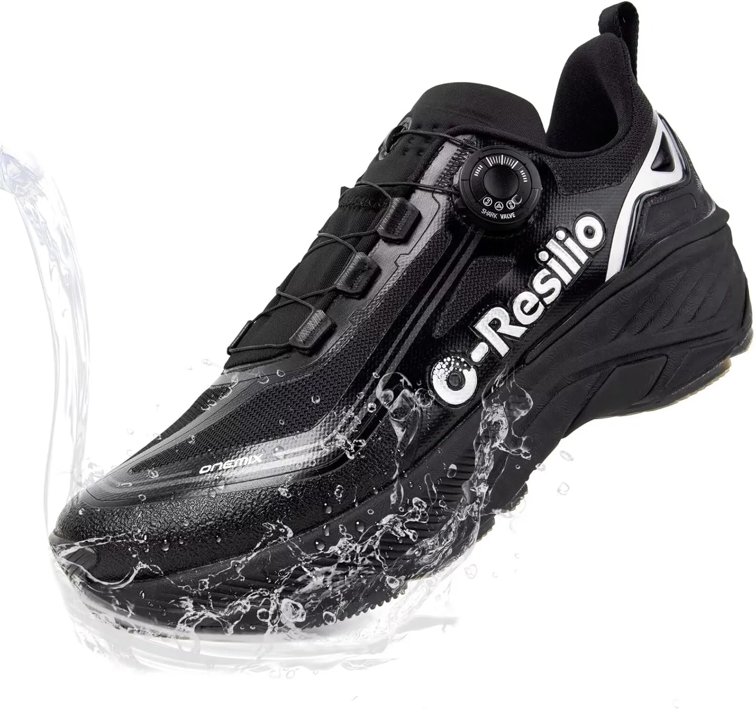 Mens Waterproof Hiking Shoes Quick Laces Outdoors Walking Trekking Camping Tennis Sneakers