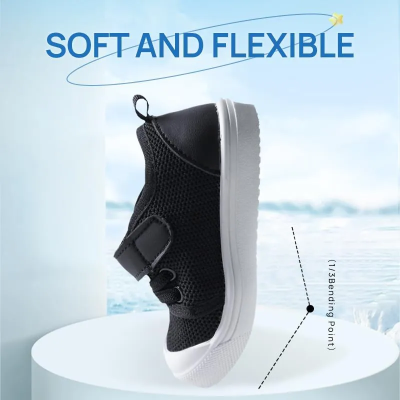 Mesh Toddler Shoes,Baby Sneakers Girls Boys, Baby Sock Shoe,Slip-On Baby Walking Shoes,Breathable Toddler Tennis Shoes,Baby Non-Slip Breathable Slippers with Soft Rubber Soles 6 9 12 18 24 Months