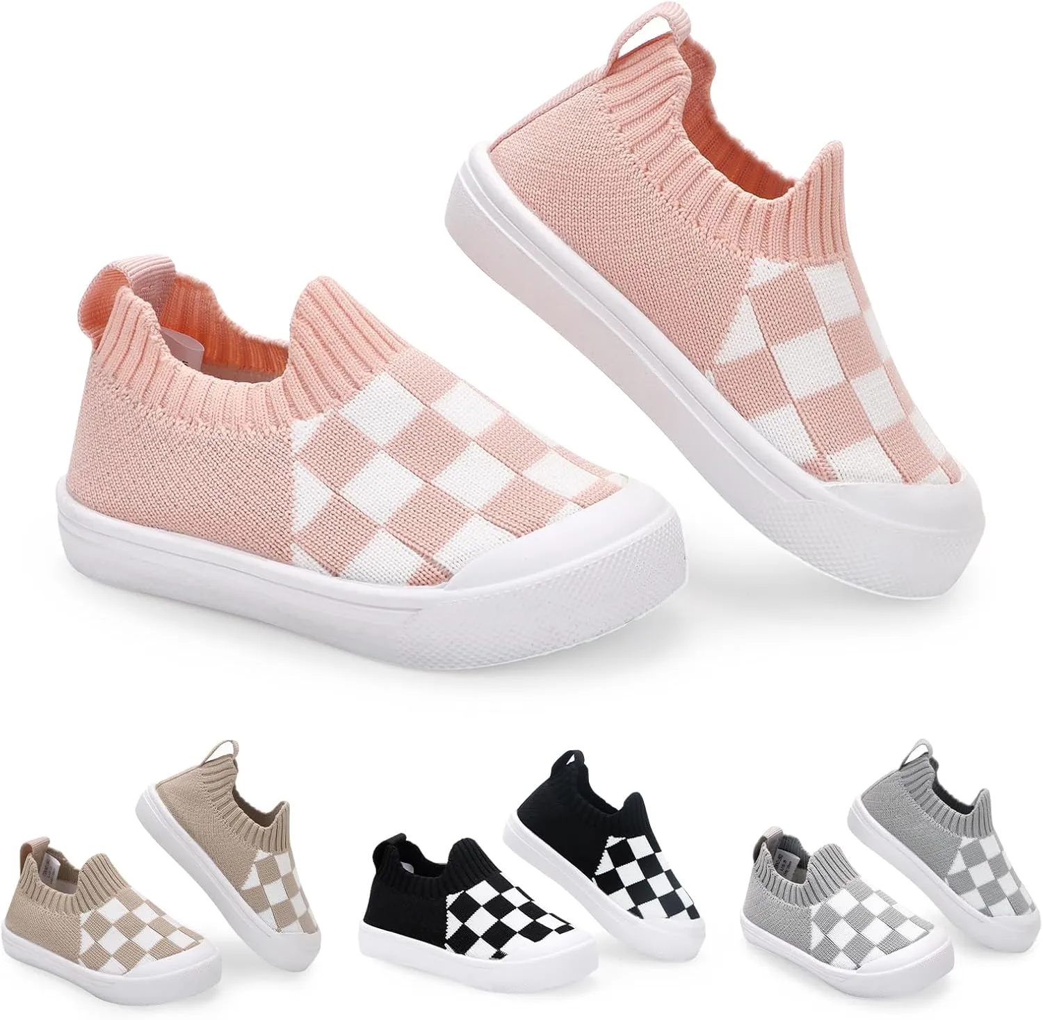 Mesh Toddler Shoes,Baby Sneakers Girls Boys, Baby Sock Shoe,Slip-On Baby Walking Shoes,Breathable Toddler Tennis Shoes,Baby Non-Slip Breathable Slippers with Soft Rubber Soles 6 9 12 18 24 Months