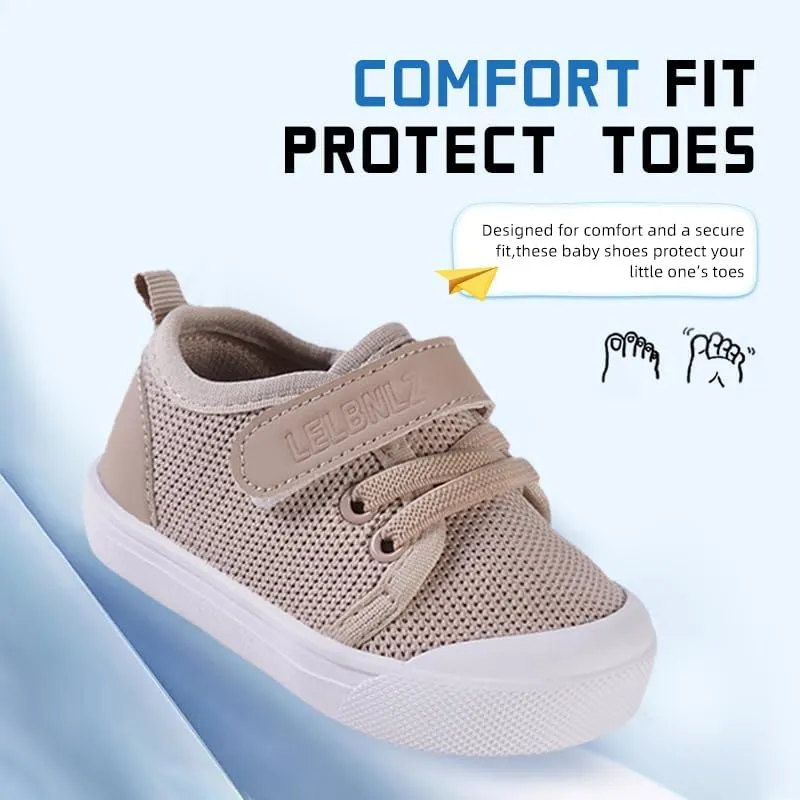 Mesh Toddler Shoes,Baby Sneakers Girls Boys, Baby Sock Shoe,Slip-On Baby Walking Shoes,Breathable Toddler Tennis Shoes,Baby Non-Slip Breathable Slippers with Soft Rubber Soles 6 9 12 18 24 Months