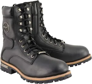 Milwaukee Leather Men's Classic Boots with Side Zip Closure