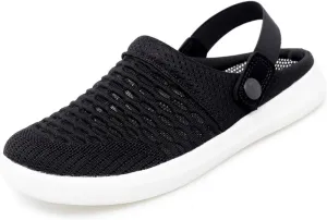 Mmoneyake Mules Clogs for Women Unisex Garden Clogs Shoes Breathable Summer Orthotic Walking Slippers Mesh Slippers Non-Slip Outdoor Beach Sandals Quick Drying Sandals Open Back Slip On Shoes