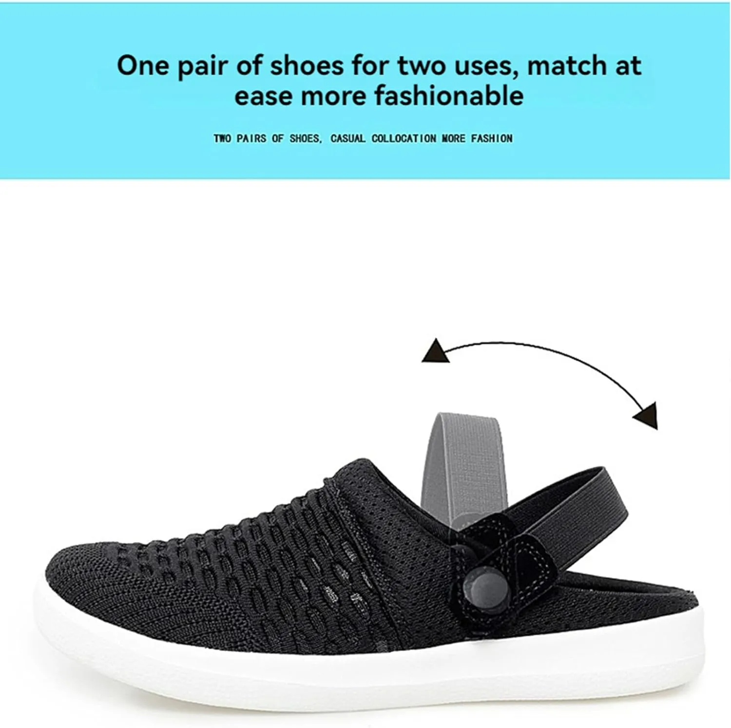 Mmoneyake Mules Clogs for Women Unisex Garden Clogs Shoes Breathable Summer Orthotic Walking Slippers Mesh Slippers Non-Slip Outdoor Beach Sandals Quick Drying Sandals Open Back Slip On Shoes