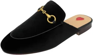 Mules for Women Genuine Leather Flat Low Heel Slip-on Loafer Slingback Slide Slippers