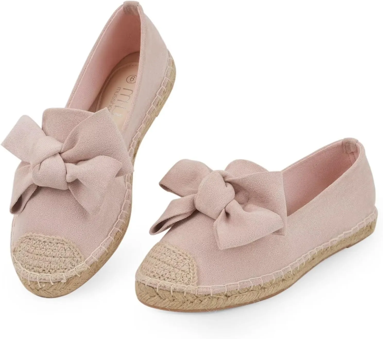 MUSSHOE Espadrilles for Women Flats Dressy Comfort Flat Closed Toe