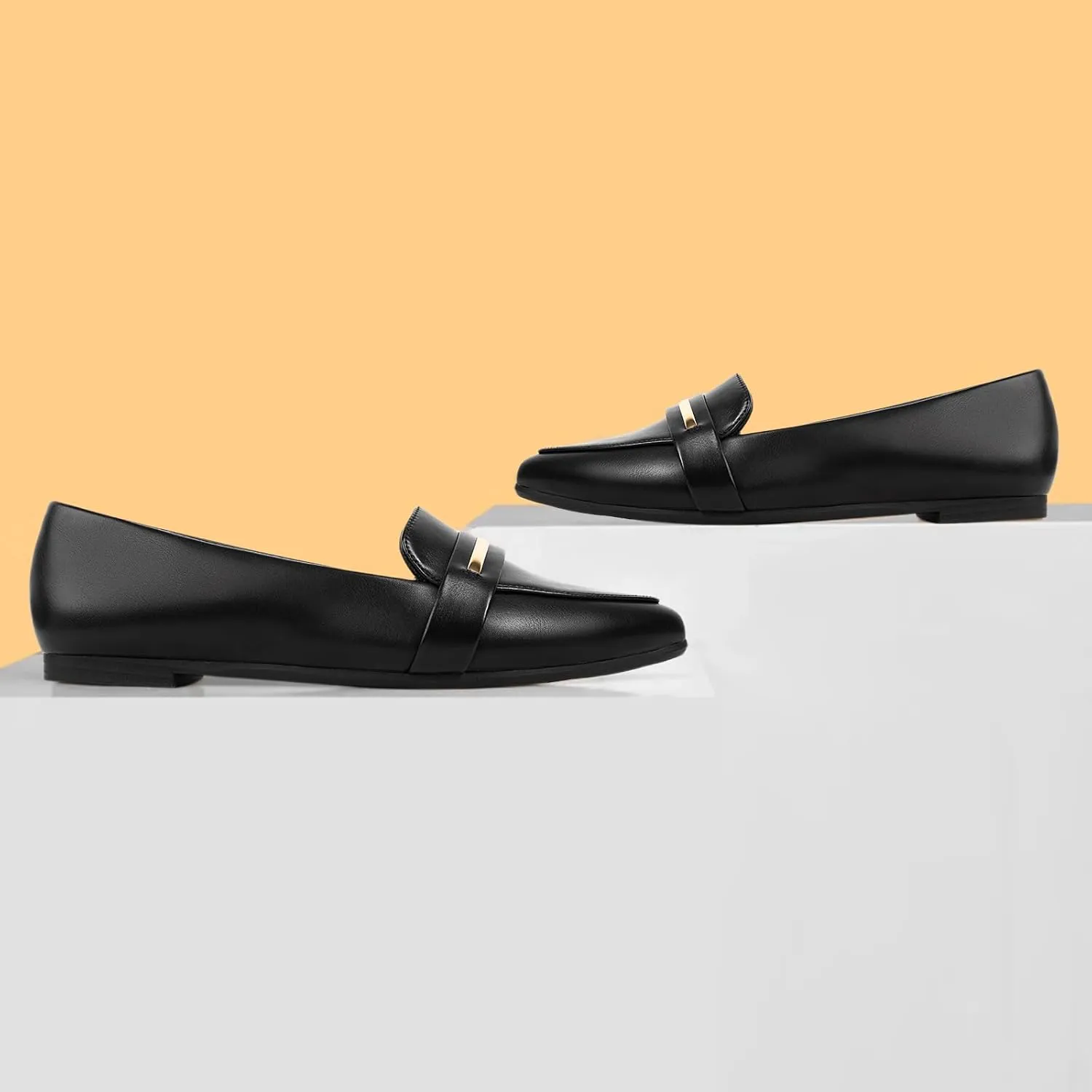 MUSSHOE Flats Shoes Women Pointed Toe Womens Flats Loafers