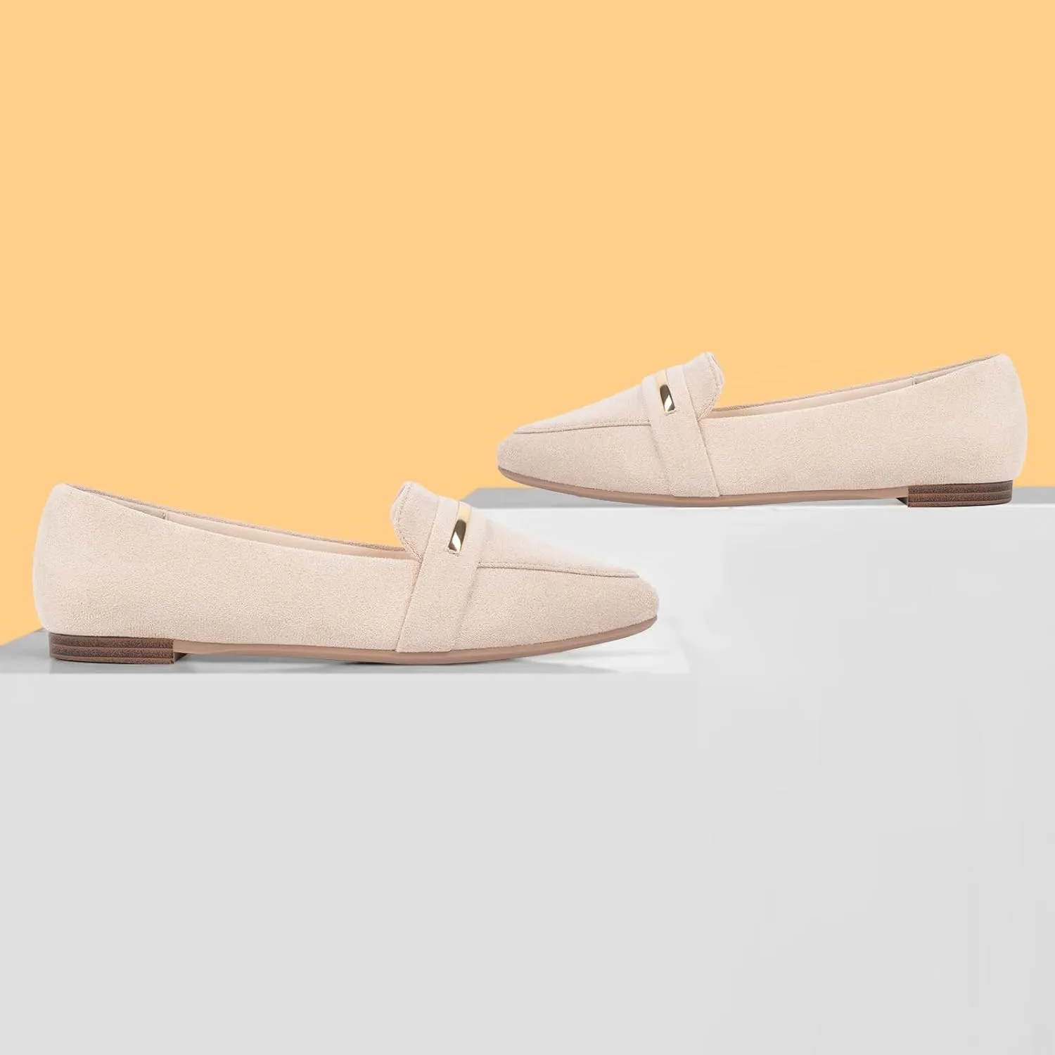 MUSSHOE Flats Shoes Women Pointed Toe Womens Flats Loafers