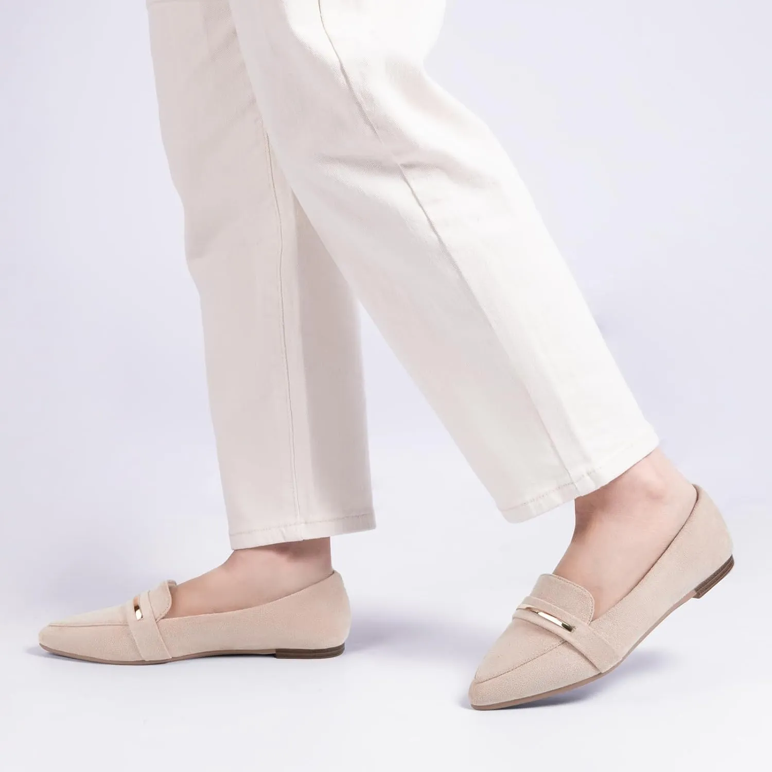 MUSSHOE Flats Shoes Women Pointed Toe Womens Flats Loafers