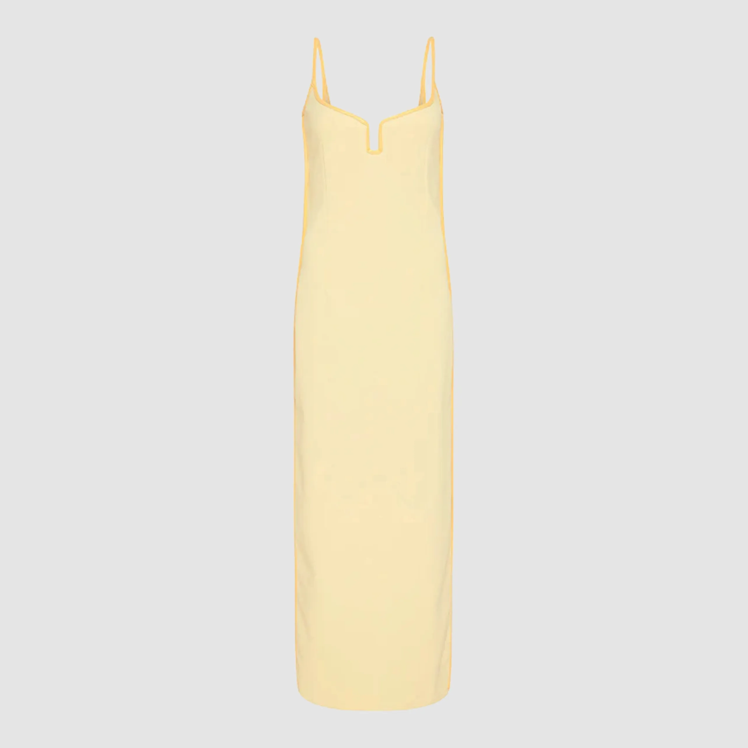 Neon Lining Beige Jersey Dress