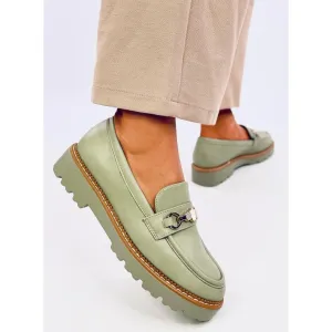 NEW Woman Platform Loafers  - Green