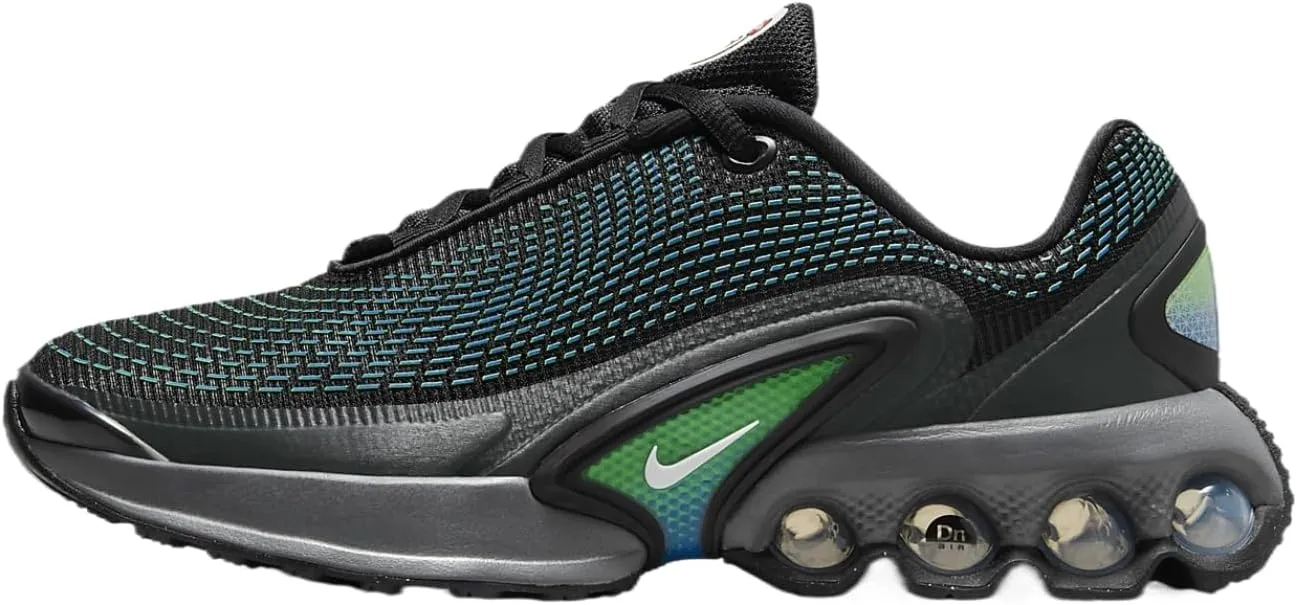 Nike Air Max Dn Big Kids' Shoes (FB8987-010, Black/Hyper Cobalt/Rage) Size 4.5