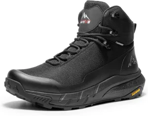 NORTIV 8 Men's Mid Waterproof Hiking Boots Outdoor Lightweight Breathable Trekking Camping Mountaineering Shoes HydroTrek