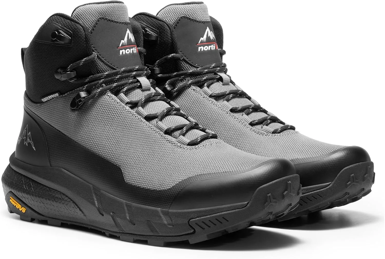 NORTIV 8 Men's Mid Waterproof Hiking Boots Outdoor Lightweight Breathable Trekking Camping Mountaineering Shoes HydroTrek