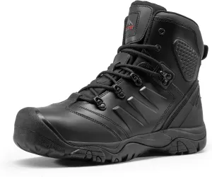 NORTIV 8 Men's Safety Steel Toe Work Boots Breathable Ankle Industrial Construction Boots FORTRESS