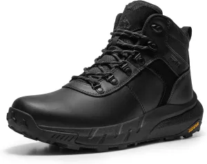 NORTIV 8 Men's Waterproof Hiking Boots Lightweight Outdoor Mid Trekking Leather Shoes DriftShield