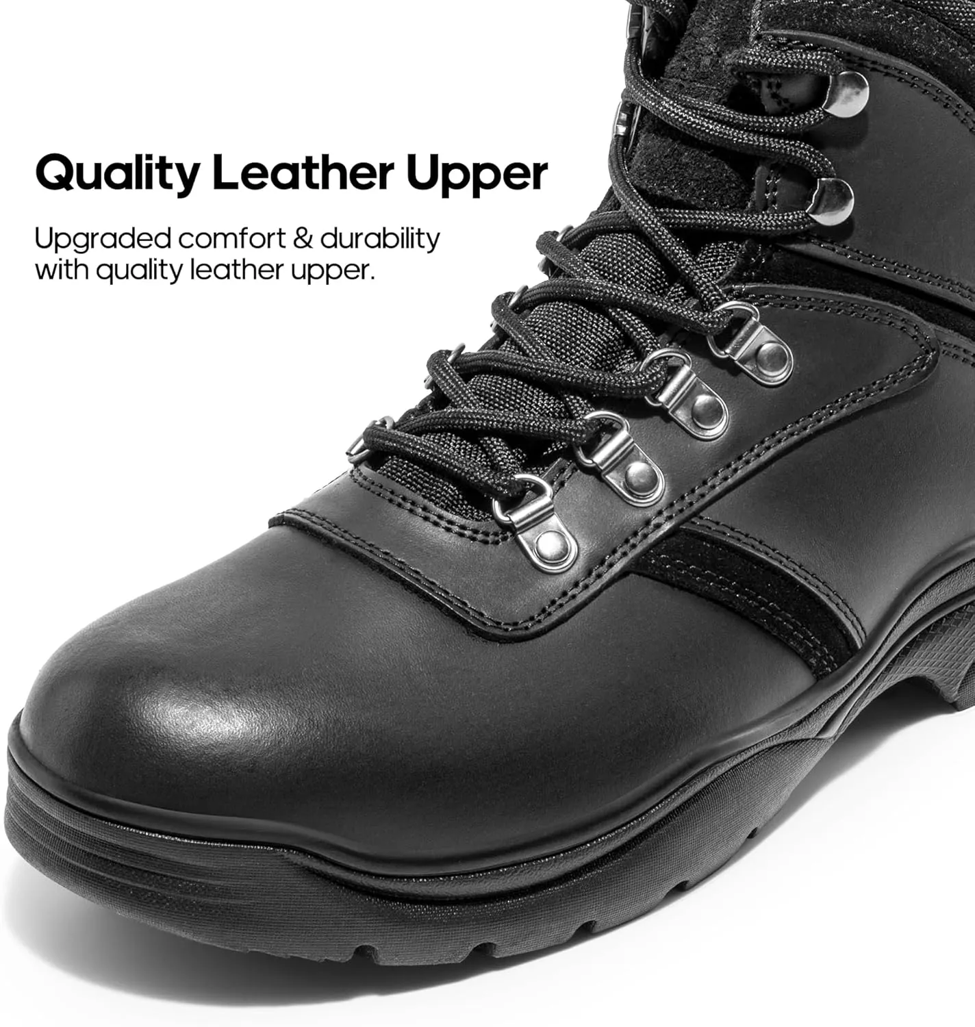 NORTIV 8 Men's Waterproof Work Boots Outdoor Hiking Mountaineering Trekking Leather Shoes