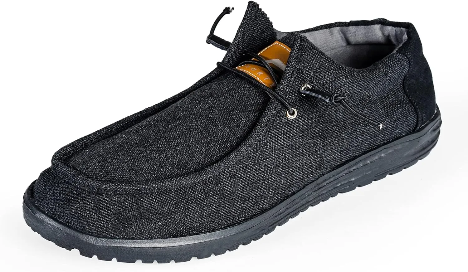 NORTY Men's Grey Low Ankle Chukka Loafers - Casual Shoes for Men - Elastic Lace-Up Loafers
