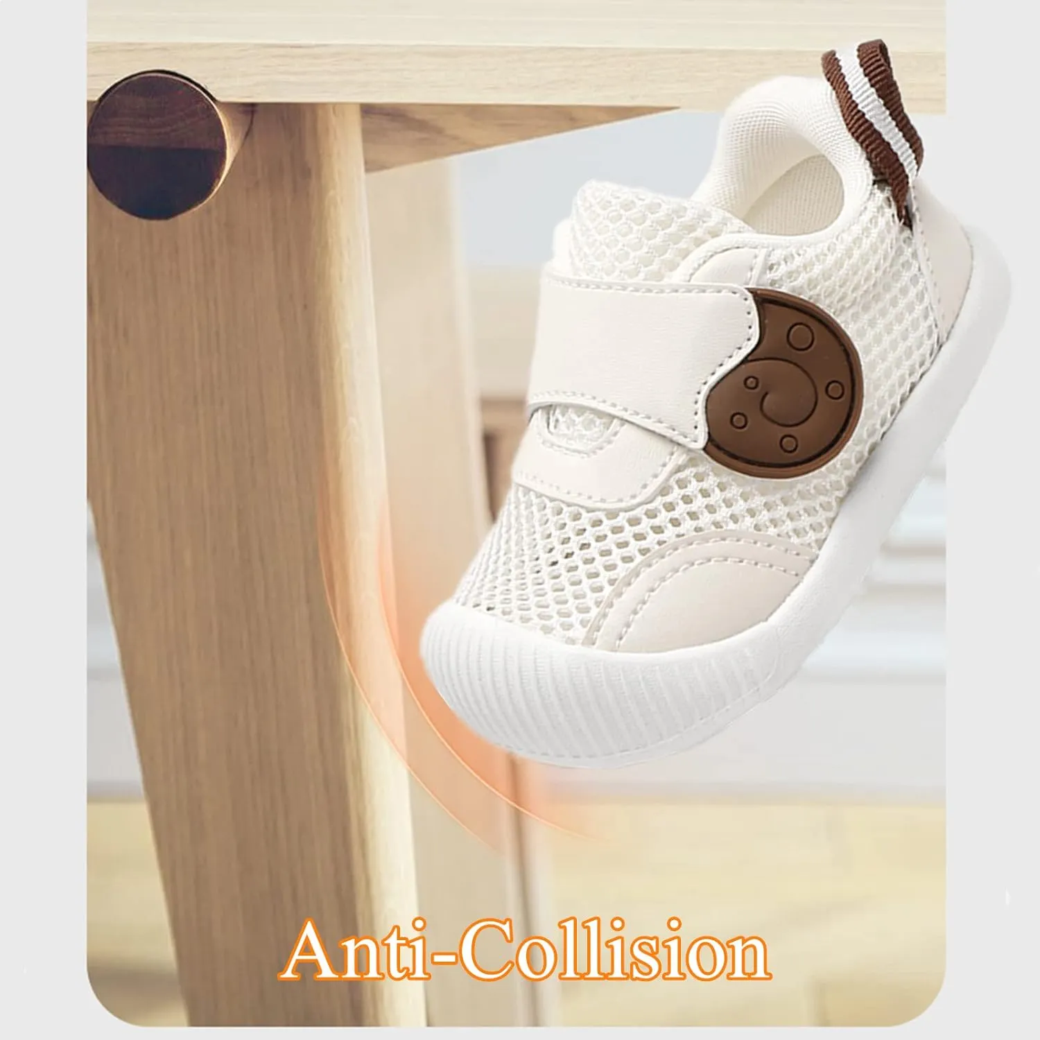 OAISNIT Baby Boys Girls Sneakers Anti Slip Lightweight Soft Toddler First Walkers for Walking Running