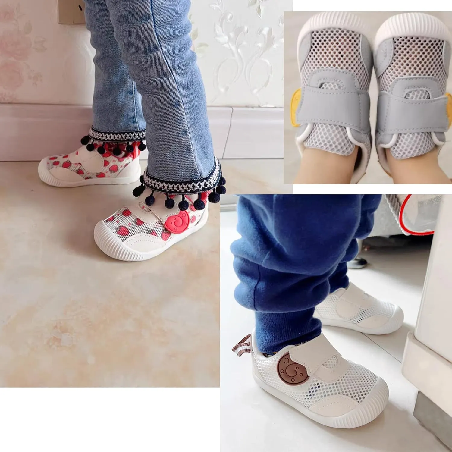 OAISNIT Baby Boys Girls Sneakers Anti Slip Lightweight Soft Toddler First Walkers for Walking Running