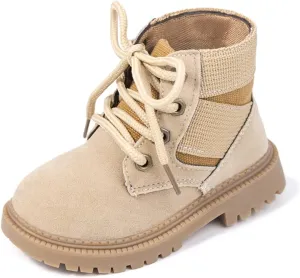 Oamico Toddler Boys Girls Hiking Boots Little Kid Work Boots Outdoor Non Slip Lace Up Winter Snow Ankle Boots