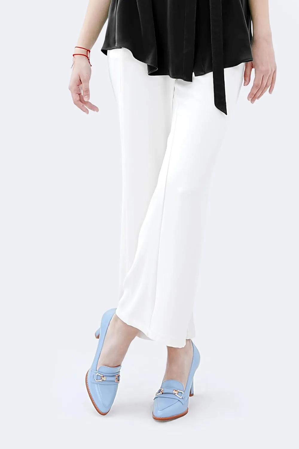 Oh Mispares Women’s Stiletto High Heel Pumps Pointed Toe Slip-on Loafers Shoes for Office Work Casual Daily Life Party 3.5 Inches Heels