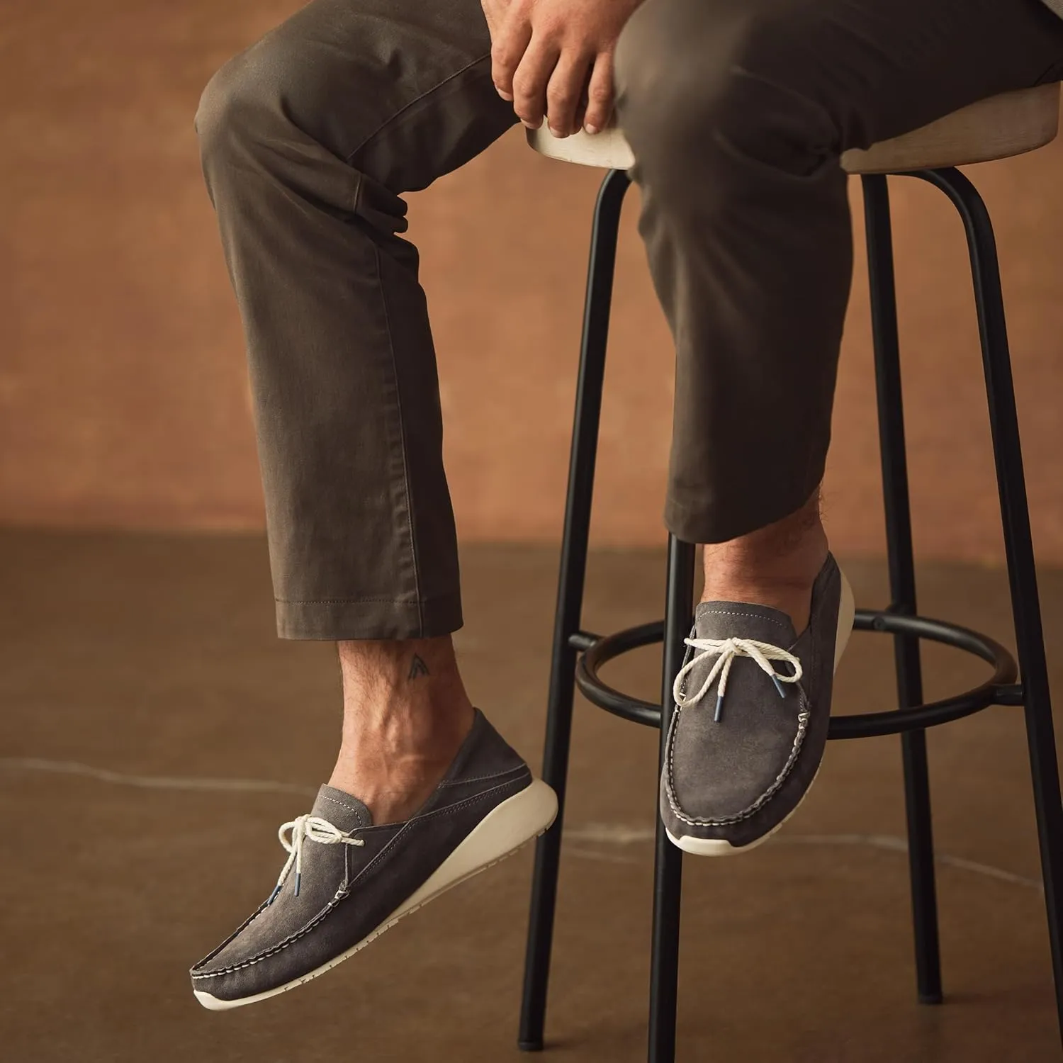 OLUKAI Ka'a Driver Men's Loafers, Italian Suede Shoes, Premium Material & Contemporary Look, Comfortable Fit & All-Day Support