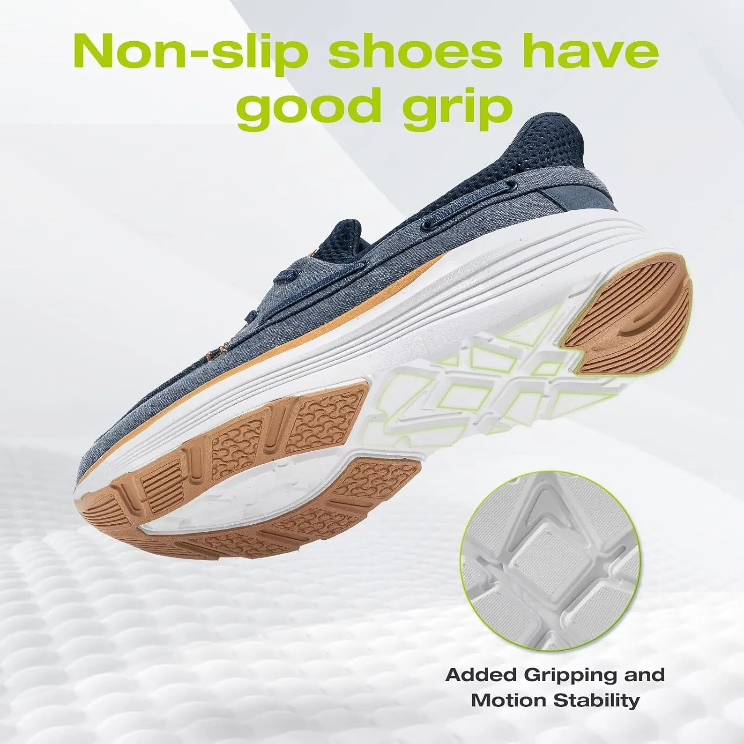 OrthoComfoot Men's Orthopedic Slip On Loafers: Comfortable Arch Support Loafers for Plantar Fasciitis, Orthotic Flat Feet Casual Walking Shoes for Foot and Heel Pain Relief