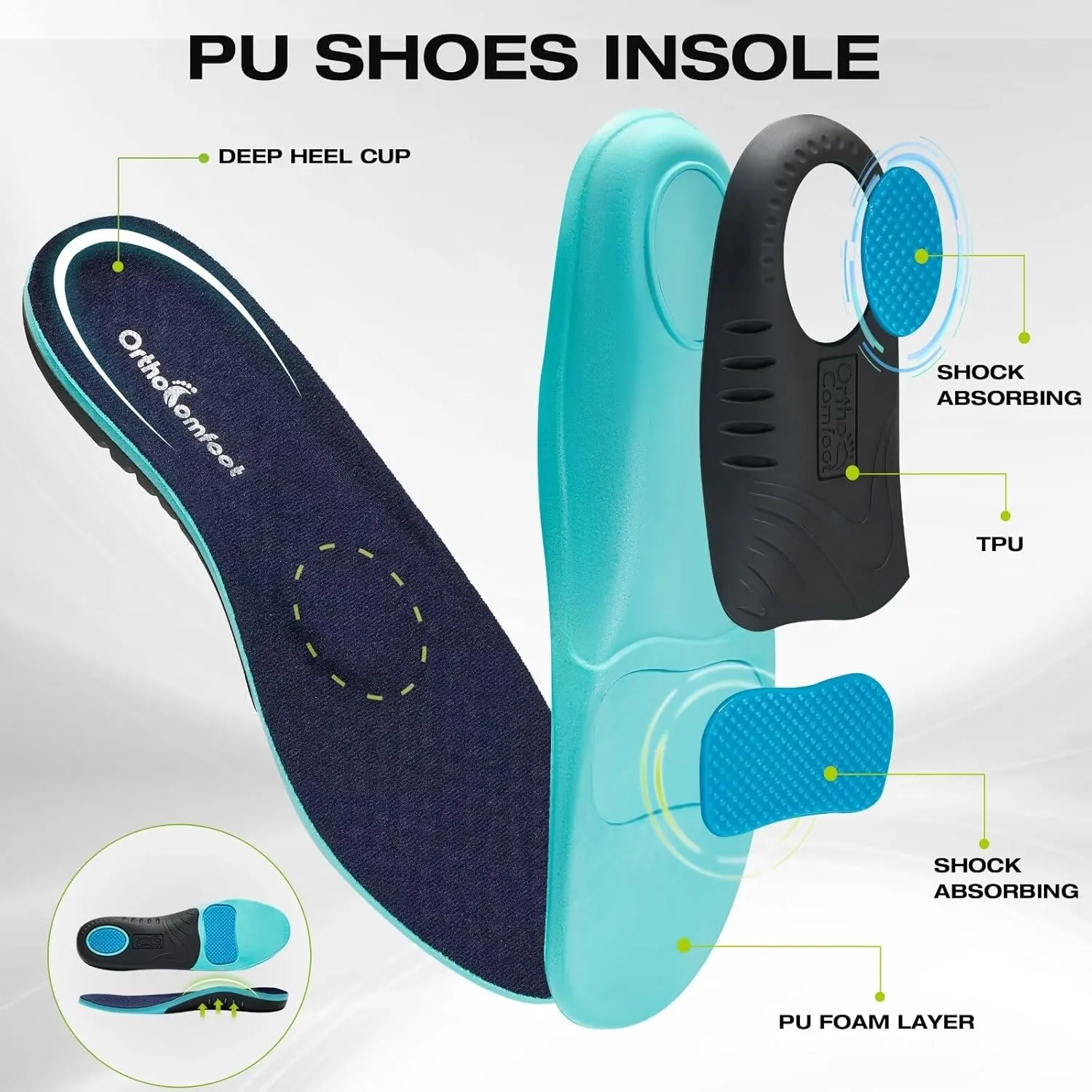 OrthoComfoot Men's Orthopedic Slip-On Loafers Walking Shoes: Casual Canvas Plantar Fasciitis Loafers with Arch Support, Comfortable Orthotic Shoes for Foot and Heel Pain Relief