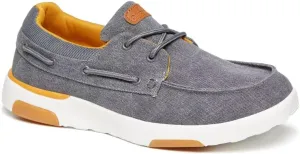 OrthoComfoot Men's Orthopedic Slip-On Loafers Walking Shoes: Casual Canvas Plantar Fasciitis Loafers with Arch Support, Comfortable Orthotic Shoes for Foot and Heel Pain Relief