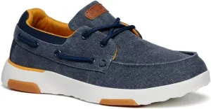 OrthoComfoot Men's Orthopedic Slip-On Loafers Walking Shoes: Casual Canvas Plantar Fasciitis Loafers with Arch Support, Comfortable Orthotic Shoes for Foot and Heel Pain Relief