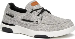 OrthoComfoot Men's Orthopedic Slip-On Loafers Walking Shoes: Casual Canvas Plantar Fasciitis Loafers with Arch Support, Comfortable Orthotic Shoes for Foot and Heel Pain Relief