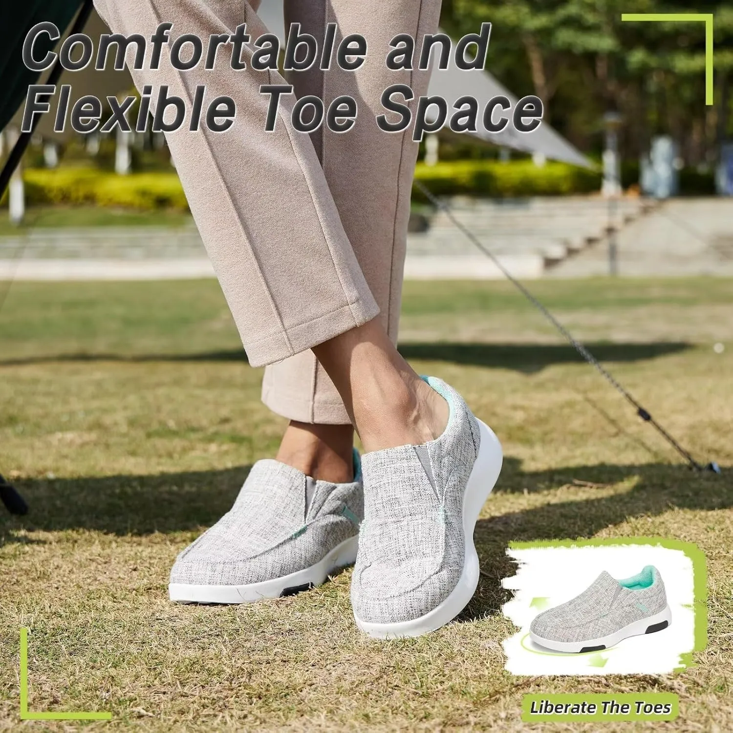 OrthoComfoot Women's Orthopedic Slip-On Loafers Walking Shoes: Comfortable Plantar Fasciitis Loafers with Arch Support for Flat Feet, Casual Orthotic Shoes for Foot and Heel Pain Relief